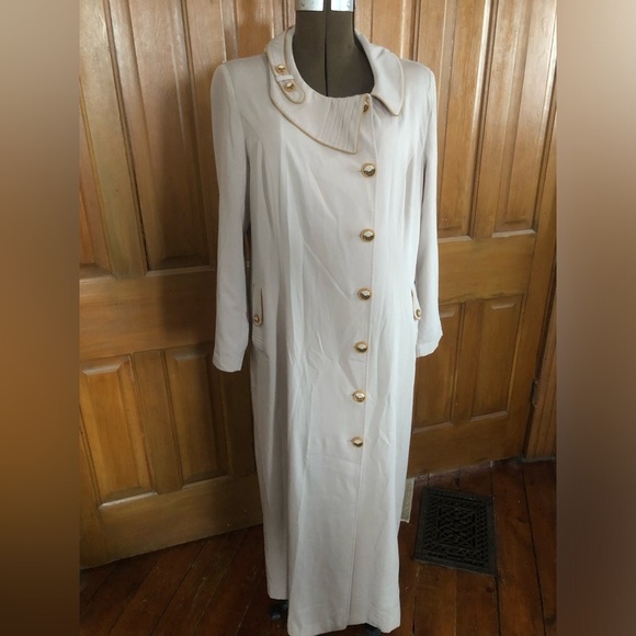 Vintage Alvina Long Dressy Trench Coat - Picture 2 of 15